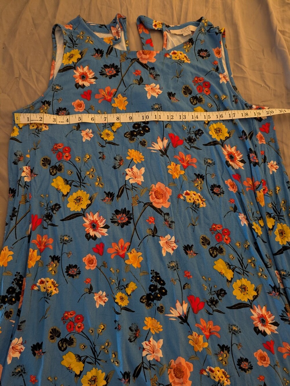LOFT Floral Swing Dress - Picture 7 of 8